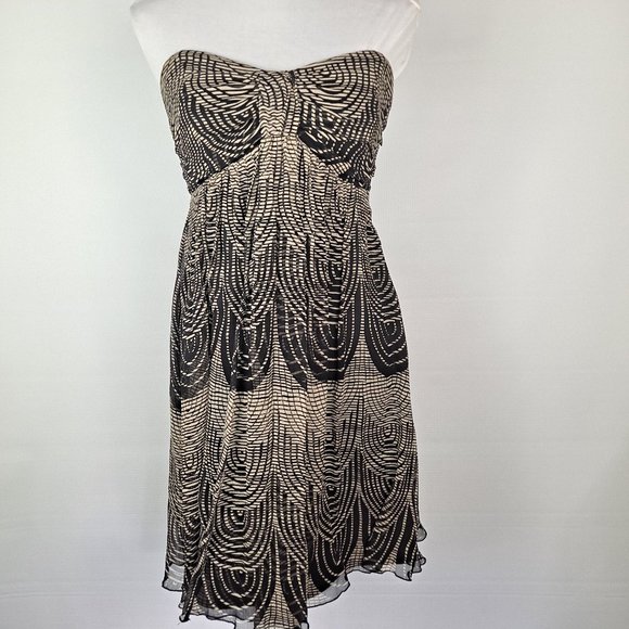 Express Dresses & Skirts - Express 100% Silk Strapless Mini Dress Sz 8